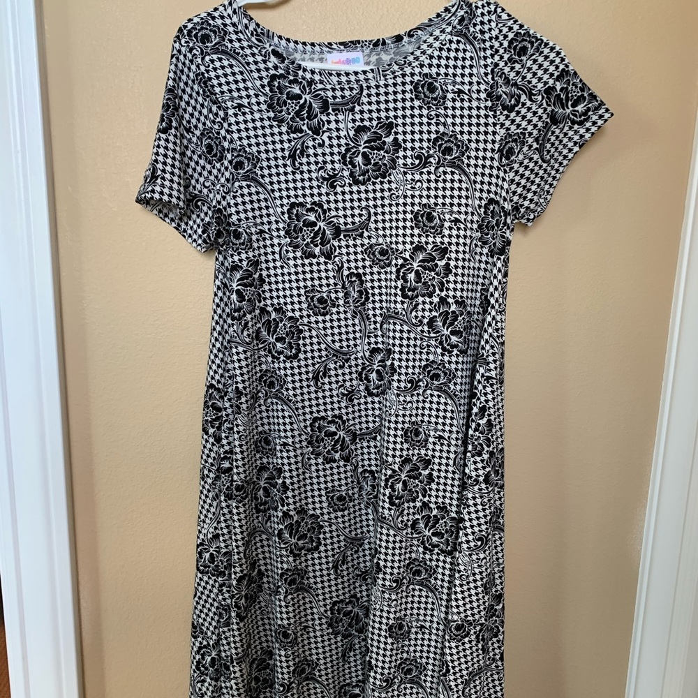 Floral Houndstooth Carly Dress
